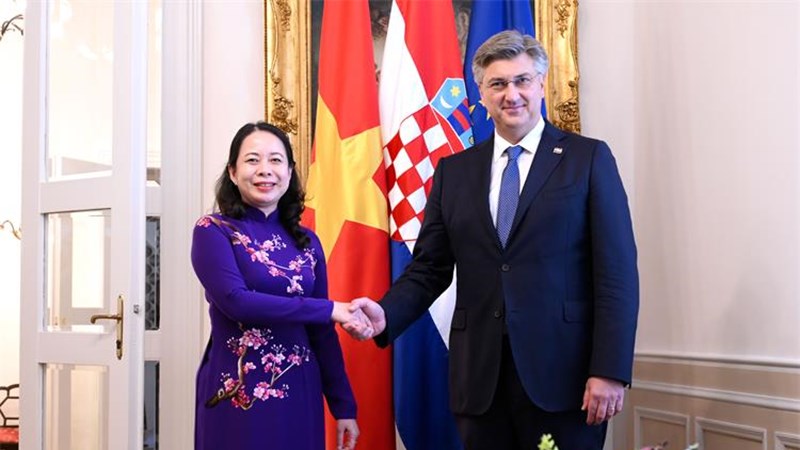 Predsjednik Vlade Andrej Plenković s potpredsjednicom Vijetnama Võ Thị Ánh Xuân